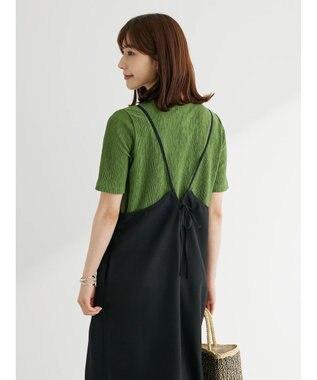 Green Parks BEST PRICE  ５分袖プリーツ加工プルオーバー Green