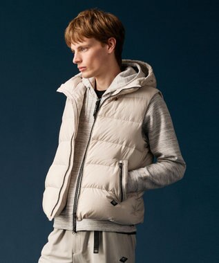 JOSEPH ABBOUD MOUNTAIN 【軽量/ソフト】ソフトダンボールニットジップパーカー ライトグレー系