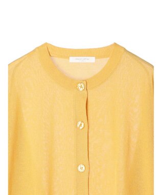 Green Parks フィラメントラメシアーカーディガン Yellow