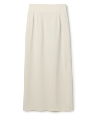 uncrave クールタッチツイル Iラインスカート グレージュ