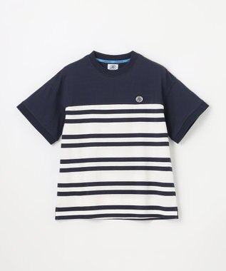 J.PRESS KIDS 【140-170cm】 ボーダービックシルエットＴシャツ ネイビー