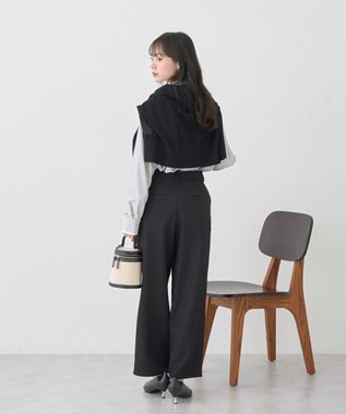 earth music&ecology レイヤードストライプシャツ Off White