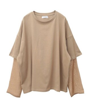 Green Parks ・ＡＮＤＳＥＡＲＣＨ　フェイクレイヤードロングＴＥＥ Gray Beige