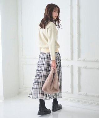 Feroux 【古畑星夏さん着用】レタードニット プルオーバー ベージュ系