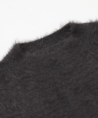 WEGO シャギーニットプルオーバー ブラック中濃色