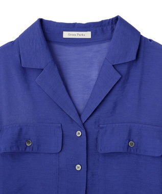 Green Parks ＳＥＴ２点　シャツスカートセットアップ Blue