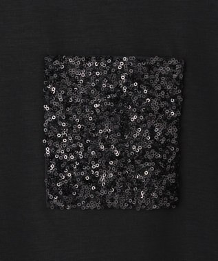 自由区 S スパングルポケットＴシャツ ブラック