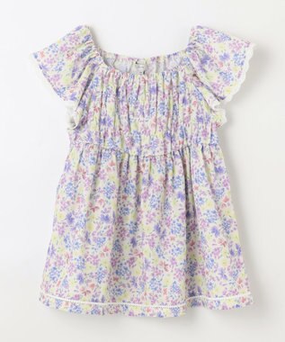 ANY KIDS 花柄 ブラウス オフホワイト系花柄