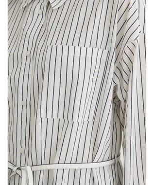 Green Parks ミドル丈シャツワンピース Navy