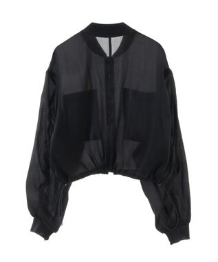 earth music&ecology シアーシャツブルゾン Black