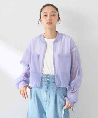 earth music&ecology シアーシャツブルゾン Lavender