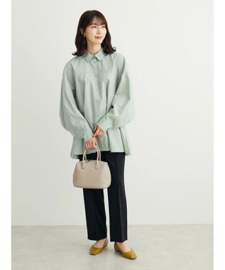 Green Parks ・ｆｕｒｒｙ　ｒａｔｅ　変形キリカエシャツチュニック Gray