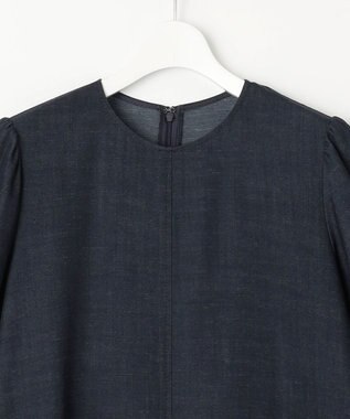 23区 【洗える】デニムライクシャンブレー ワンピース ネイビー系