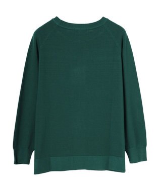 Green Parks もちやわ　ボートネックニットチュニック Green