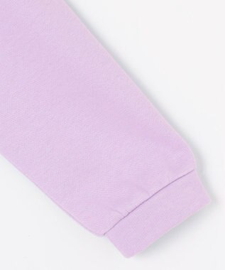 ANY KIDS 裏シャギー アップリケ トレーナー ラベンダー×ネコ