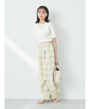 earth music&ecology タックワイドパンツ Check