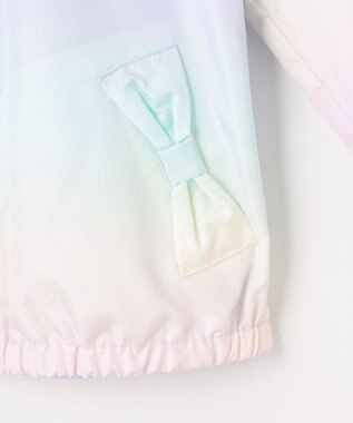 ANY KIDS 【フード取り外し/洗濯機可能】撥水加工リバーシブルゾン レインボー