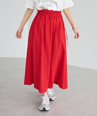 CRAFT STANDARD BOUTIQUE ドロストギャザースカート Red