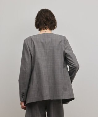 GRACE CONTINENTAL デザインフロントジャケット グレンチェック