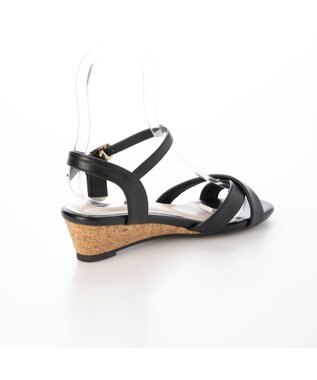 MODE ET JACOMO <noyau>ヒールクロスベルトサンダル ブラック