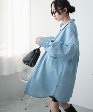 WEGO デニムBIGシャツ デニム淡色