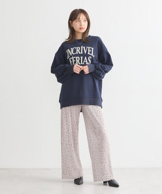 earth music&ecology アソートセルフカットパンツ Flower