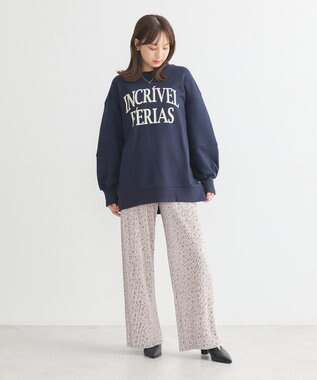 earth music&ecology アソートセルフカットパンツ Flower