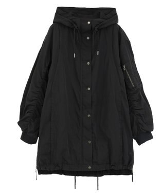 YECCA VECCA パディングフーディーコート Khaki