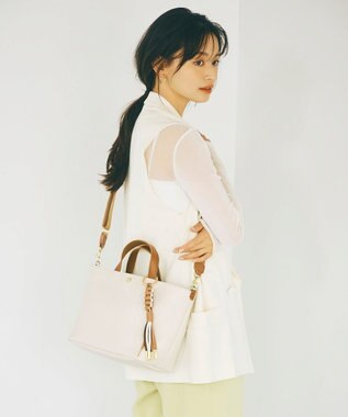 TOPKAPI 【Breath TOPKAPI】RIPPLE リプル コードチャーム付き 2way トートバッグ オフ