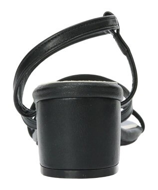 Green Parks ・ｍｉｎｉａ　チャンキーヒールナローストラップサンダル Black