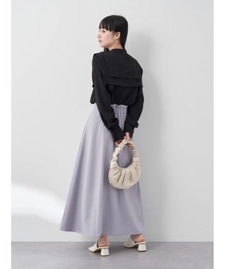 earth music&ecology すきな丈フレアスカート Sax