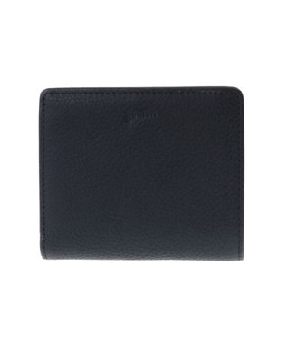 genten ミネルヴァ2 二つ折り財布内Lファスナー ネイビー