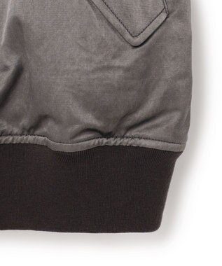 J.PRESS MEN 【J.PRESS ORIGINALS】Bleach Viscose Cotton Satin Flight Jacket / Japan Made グレー系