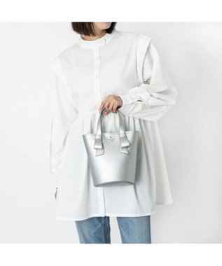 LANVIN en Bleu アンス 2wayバッグ シルバー