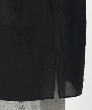 23区 【GOLD LABEL】オーガンジー タートルネック ブラウス ブラック系