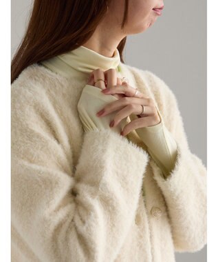 Te chichi 吸湿発熱タートルネックカットソー《2025winter catalog item》 イエロー