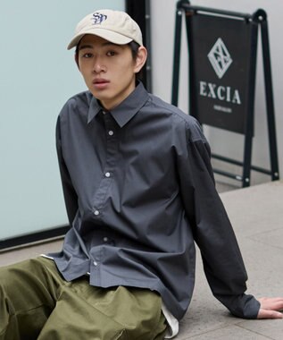 WEGO 【ユニセックス着用ITEM/MLサイズ展開】クロップドブロードシャツ ブラック中濃色