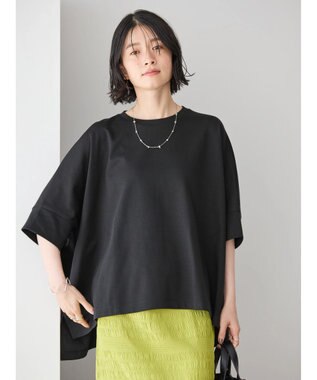 AMERICAN HOLIC 接触冷感ポンチョシルエットポンチプルオーバー Black