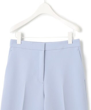 ICB 【洗える】トリプルクロスツイル ワイドパンツ スカイブルー系