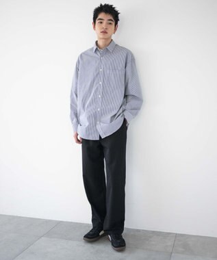 WEGO 【ウエストゴム/SMLサイズ展開】TRイージーストレートパンツ ブラック