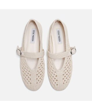 STEVE MADDEN ALARA シアーラフメリージェーンフラット サンドベージュ