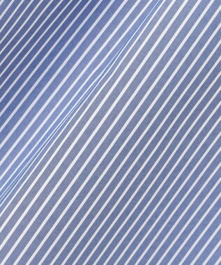 Feroux 【洗える】パールボタンストライプ シャツワンピース ネイビー系1