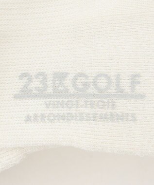 23区GOLF 【MEN】ベーシック 18センチ丈 ソックス ホワイト系