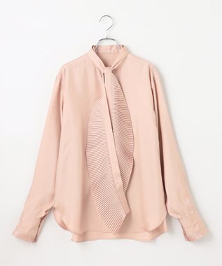 #Newans 【ANSWER for ファッショニスタ】プリーツボウタイ付シャツ ピンク系