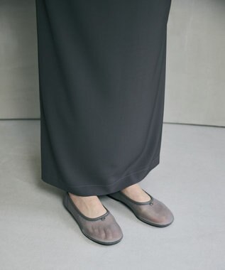 steppi メタル シースルー ラウンド パンプス グレー