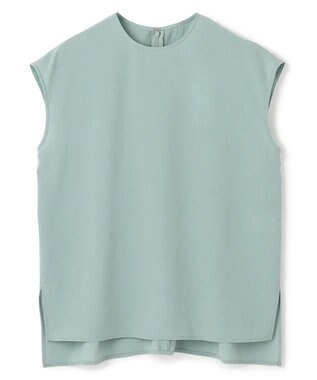 uncrave ドライタッチトロ ノースリーブブラウス アッシュブルー