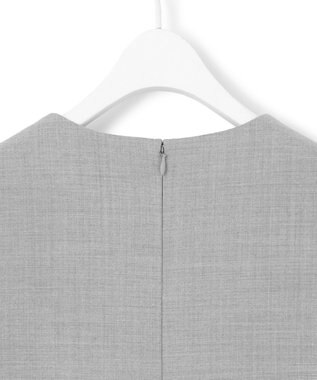 ICB L モスリンボンディング ジャンパースカート ライトグレー系