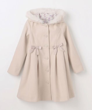 ANY KIDS 【フード取り外し可能】ウールライクコート ベージュ