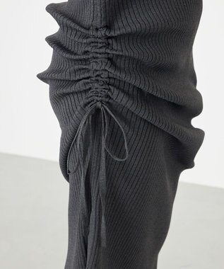 NAVE 【ReNAVE・洗える】スポンディッシュワイドリブワンピース グレー系