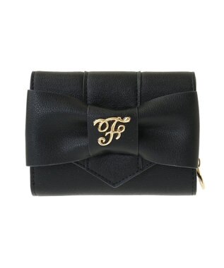 Maison de FLEUR ベルトリボンミニウォレット Black